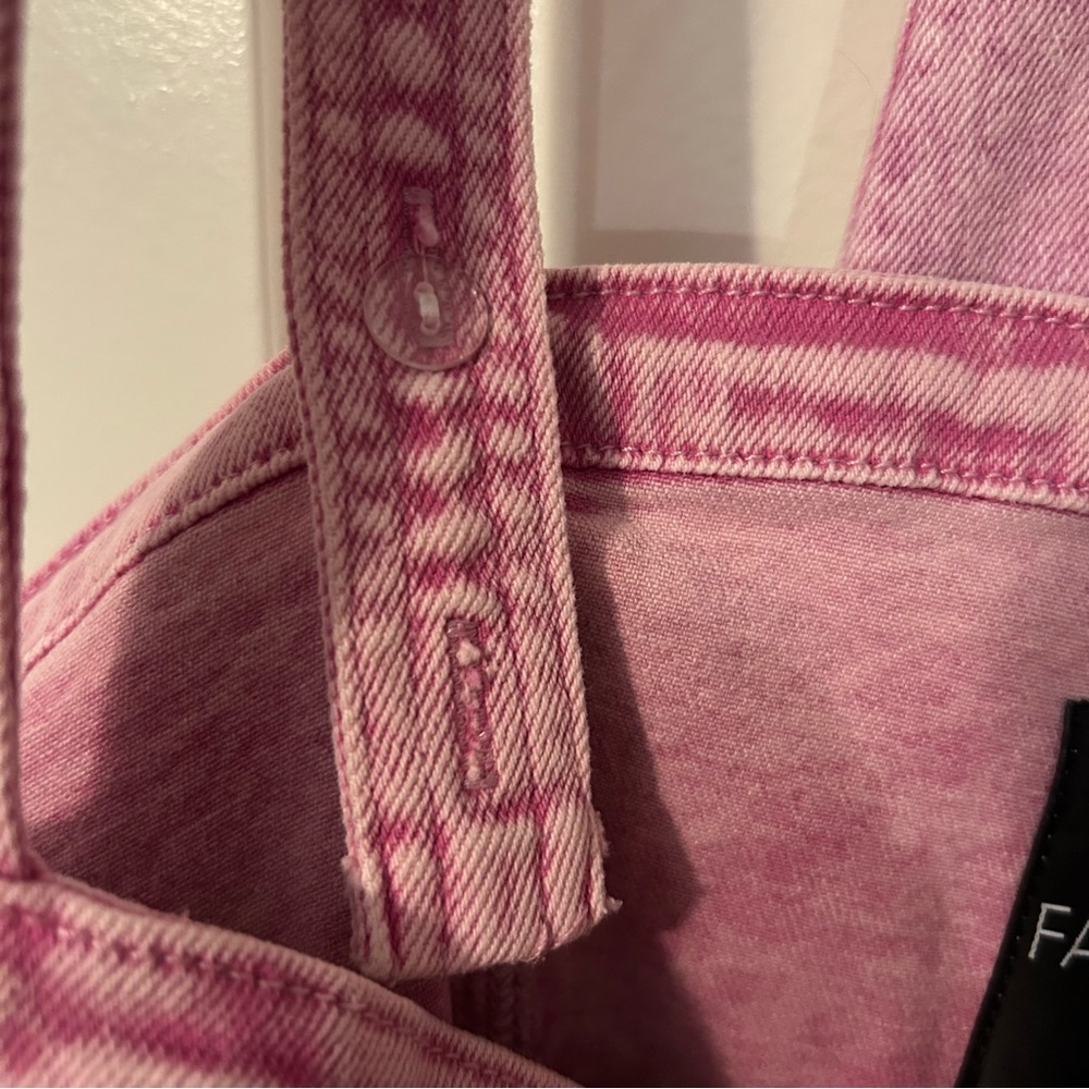 Fashion Nova Curve Plus Size Pink Denim Set - Picture 15 of 16